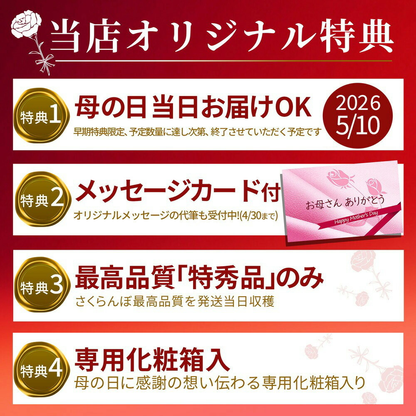 果逢プレミアム さくらんぼ 鏡詰め 母の日ギフト